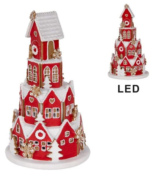 Perníková chaloupka LED - 26 cm