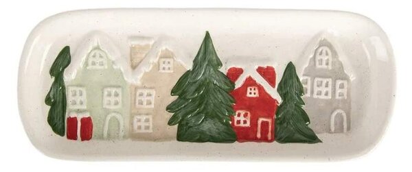 Keramický tác "Domečky" - 30 cm