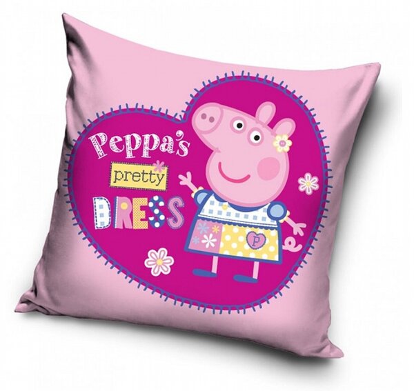 TipTrade Polštářek Prasátko Peppa Modelka 40x40 cm