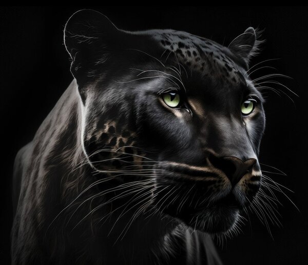 Fototapeta - Černý panter (245x170 cm)
