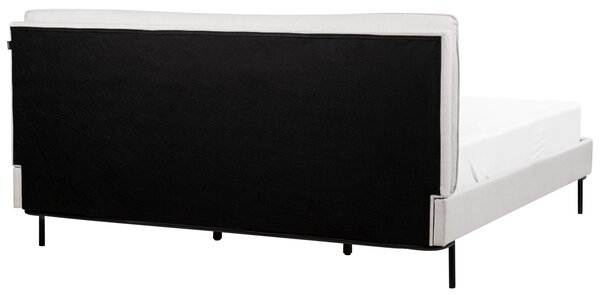 Postel Tkanina CORIO 180 x 200 cm Světle šedá