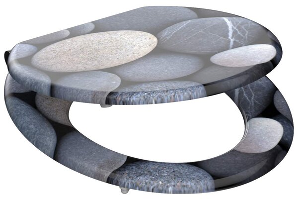 Eisl / Schuette Wc sedátko Grey stones MDF se zpomalovacím mechanismem SOFT-CLOSE