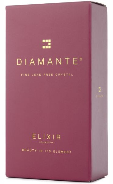 Svatební skleničky na sekt Diamante Romance s krystaly Swarovski 2 ks