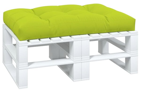 Poduška na palety jasně zelená 120 x 80 x 12 cm textil