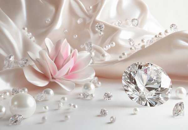 Fototapeta - Elegance s diamanty (245x170 cm)
