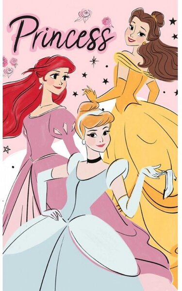 Carbotex Dětský ručník Princess Popelka Ariel a Belle 30x50 cm