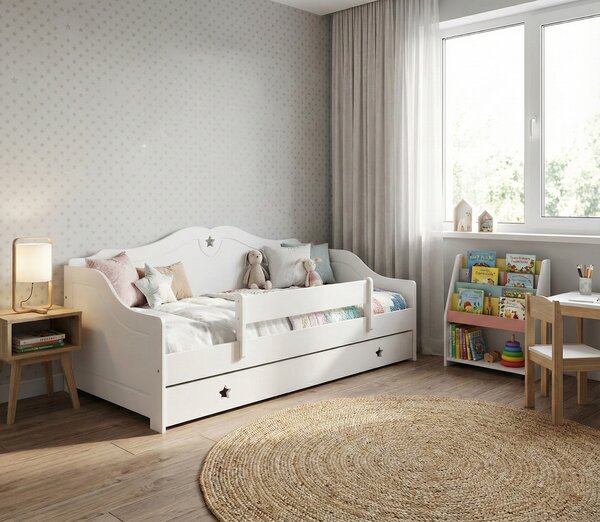 Dětská postel Franio Velikost postele: 140x80, Barevné provedení: Bílá, Provedení postele: Bez šuplíku
