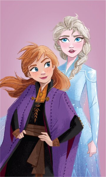 Jerry Fabrics Dětský ručník Frozen Purple 05 30x50 cm
