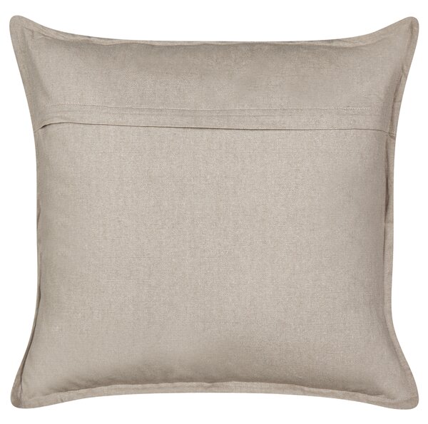 Sada 2 dekorativních polštářů BOSSIELLA Bavlna 45 x 45 cm Taupe Zvířecí vzor