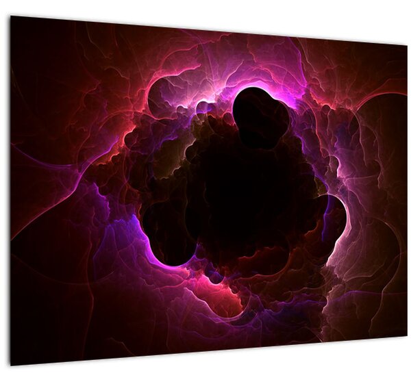 Obraz - abstrakce mraku (70x50 cm)