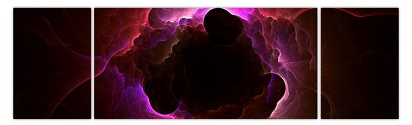 Obraz - abstrakce mraku (170x50 cm)