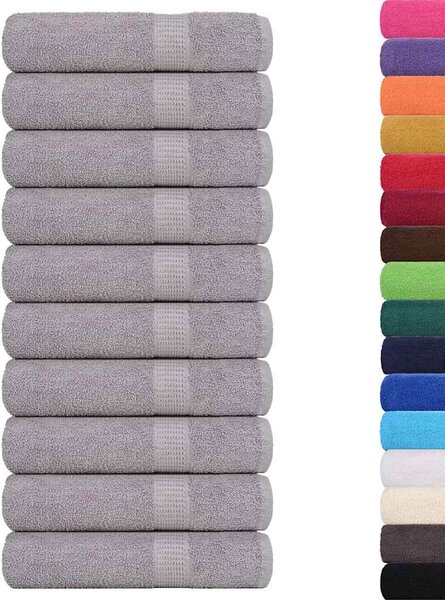 Ručníky FROGN 10 ks šedé 50x100 cm 360 g/m² 136832