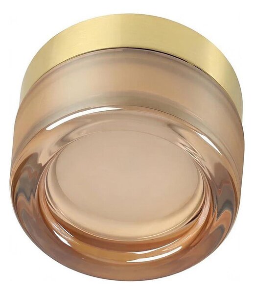 Ideal Lux - LED Koup stropní svítidlo LOLLY 1xGX53/9W/230V pr.10,5 cm zlatá/kouř