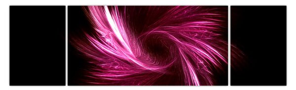 Obraz - růžová abstrakce (170x50 cm)