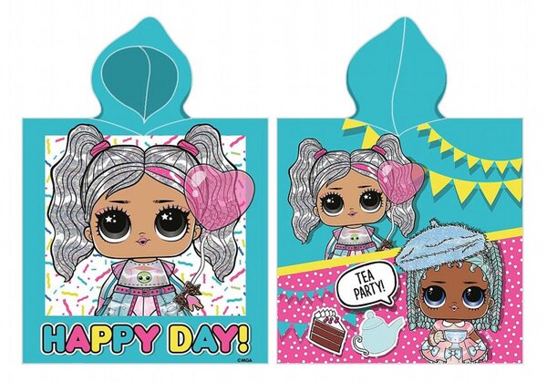 Carbotex Pončo L.O.L. Surprise Happy Day 55x110 cm