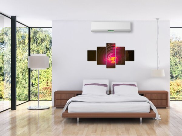 Obraz - abstrakce spirály (125x70 cm)