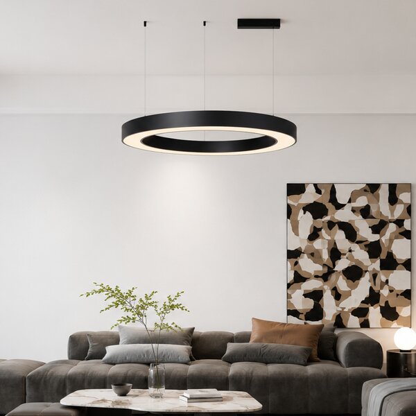Immax NEO PASTEL SLIM Smart závěsné svítidlo 95 x 7cm 68W černé Zigbee 3.0
