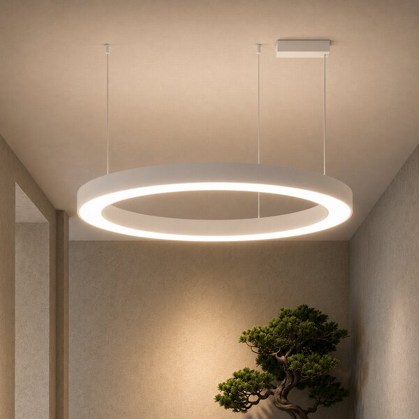 Immax NEO PASTEL SLIM Smart závěsné svítidlo 95 x 7cm 68W bílé Zigbee 3.0