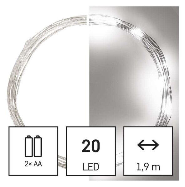 D3AC07 20LED XMAS NANO IP20 2AA T CW
