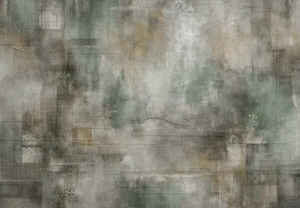 Fototapeta - Šedivá stěna (245x170 cm)
