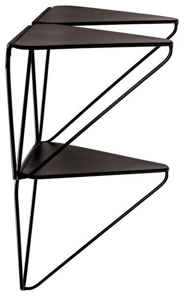 NÁSTĚNNÝ REGÁL, černá, 48/42/22 cm - Online Only regály & police, Online Only