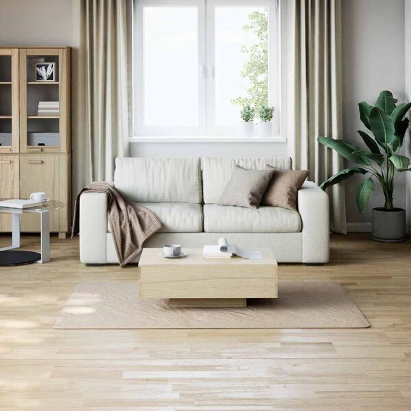 Chlupatý koberec béžový 120 x 183 cm polyester