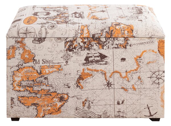 TRUHLOVÁ LAVICE, textil, kompozitní dřevo, 65/42/40 cm Carryhome - Taburety, Online Only