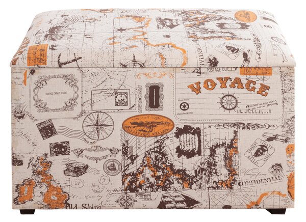 TRUHLOVÁ LAVICE, textil, kompozitní dřevo, 65/42/40 cm Carryhome - Taburety, Online Only