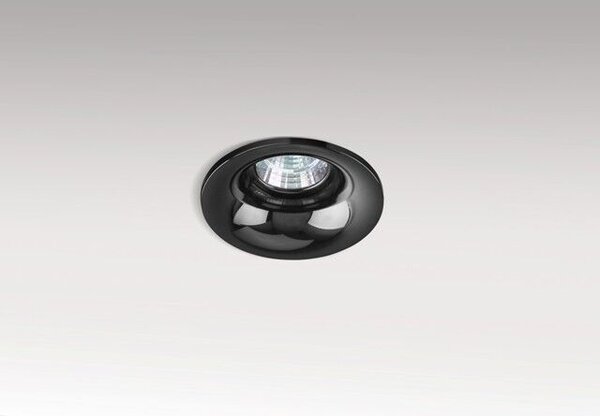 Adamo Midst podhledové svítidlo 1x GU10 50W bez zdroje 9cm kulaté IP20, černý chrom