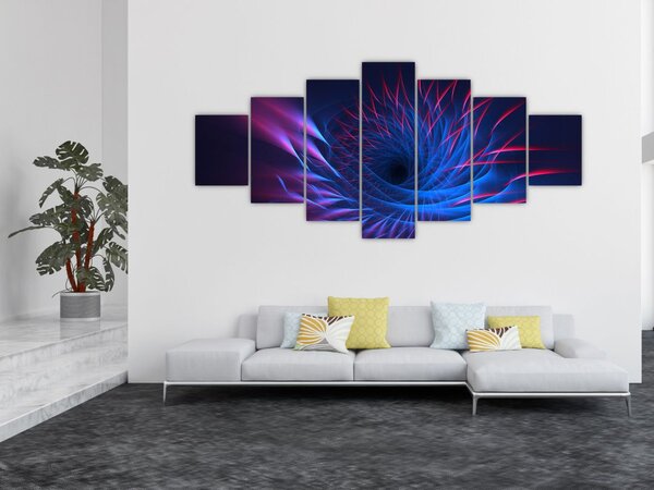 Obraz - abstrakce květu (210x100 cm)