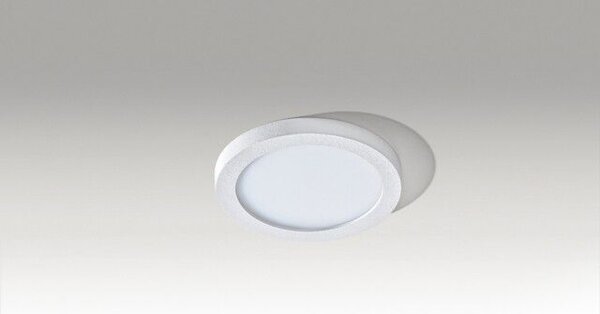 Slim vestavné koupelnové svítidlo LED 6W 500lm 4000K 9cm kulaté IP44, bílé