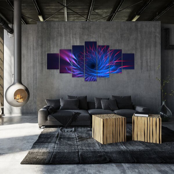 Obraz - abstrakce květu (210x100 cm)