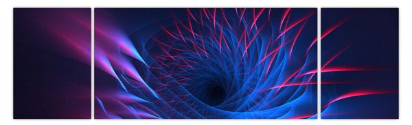 Obraz - abstrakce květu (170x50 cm)