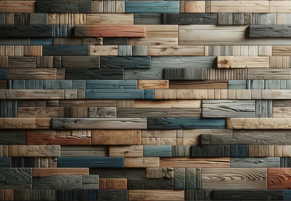 Fototapeta - Dřevěná stěna (245x170 cm)