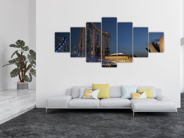 Obraz moderní metropole (210x100 cm)