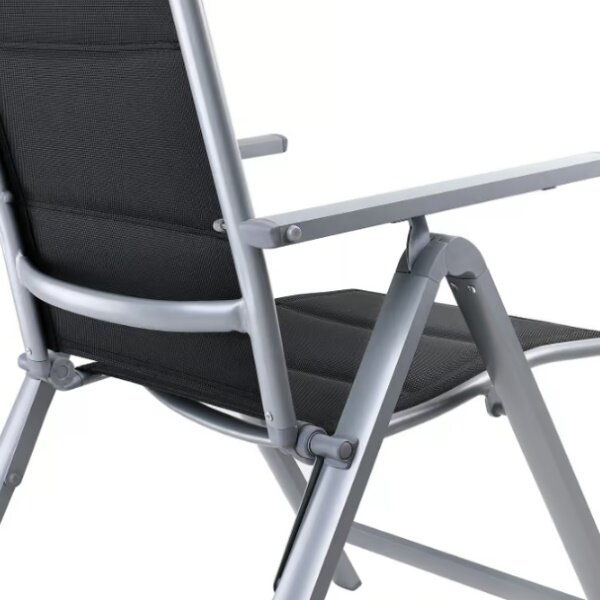 Zahradní polohovatelná židle / křesla Altessa Premium 2 ks - stříbrná