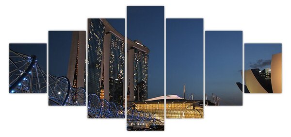 Obraz moderní metropole (210x100 cm)