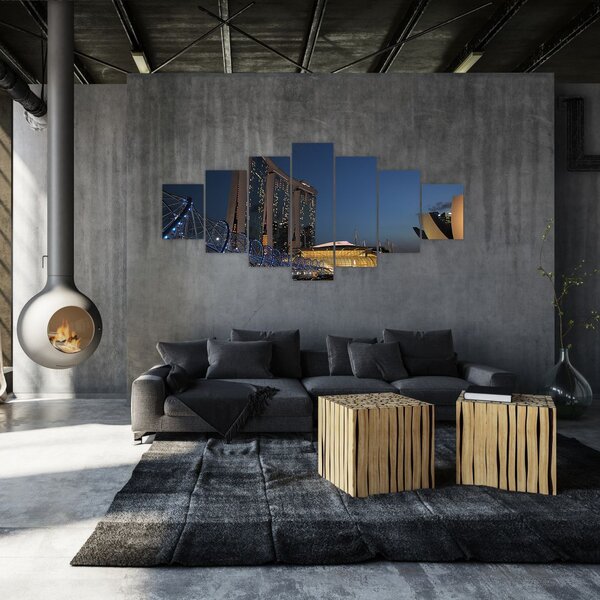 Obraz moderní metropole (210x100 cm)
