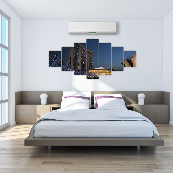 Obraz moderní metropole (210x100 cm)