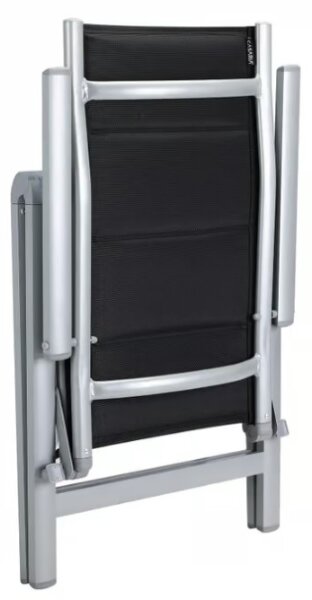 Zahradní polohovatelná židle / křesla Altessa Premium 2 ks - stříbrná