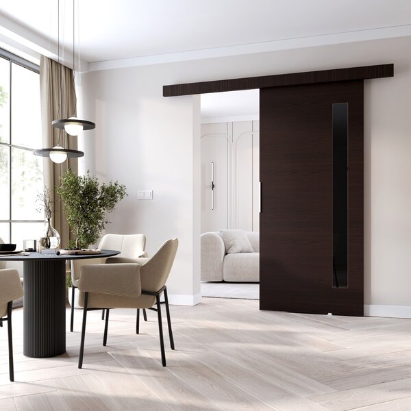 Interiérové dveře na stěnu BARRET 7 - 96 cm, wenge