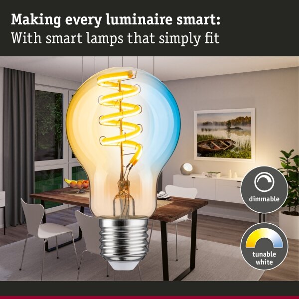 LED Stmívatelná žárovka FILAMENT E27/7,5W/230V 2200-5500K - Paulmann 29155