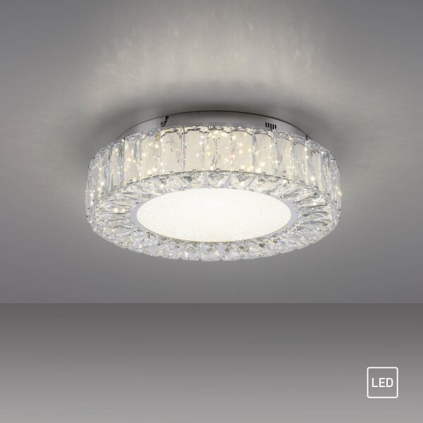 JUST LIGHT. 15221-17 - LED Stropní svítidlo KULUNKA LED/32W/230V chrom