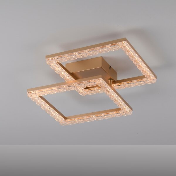 JUST LIGHT. 14732-60 - LED Stropní svítidlo GLITRA LED/17,5W/230V zlatá