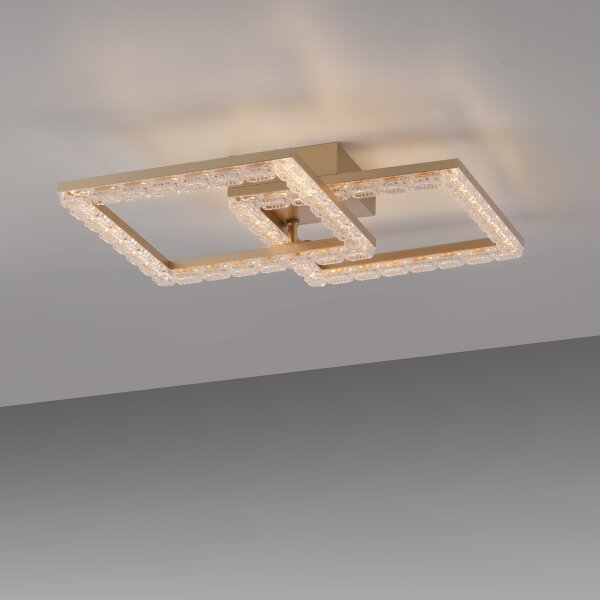 JUST LIGHT. 14732-60 - LED Stropní svítidlo GLITRA LED/17,5W/230V zlatá