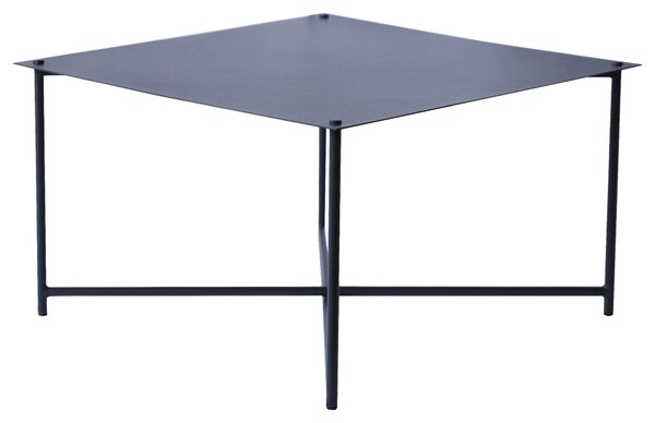 KONFERENČNÍ STOLEK, antracitová, kov, 70/70/42 cm Xora - Konferenční stolky, Online Only