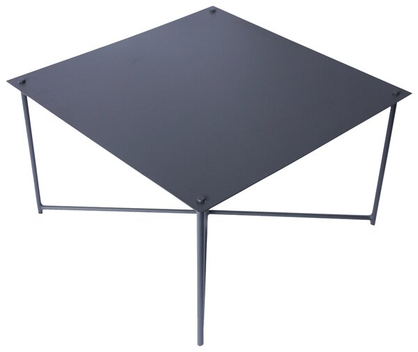 KONFERENČNÍ STOLEK, antracitová, kov, 70/70/42 cm Xora - Konferenční stolky, Online Only