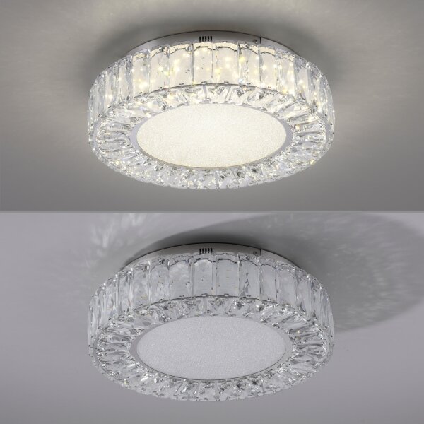 JUST LIGHT. 15221-17 - LED Stropní svítidlo KULUNKA LED/32W/230V chrom