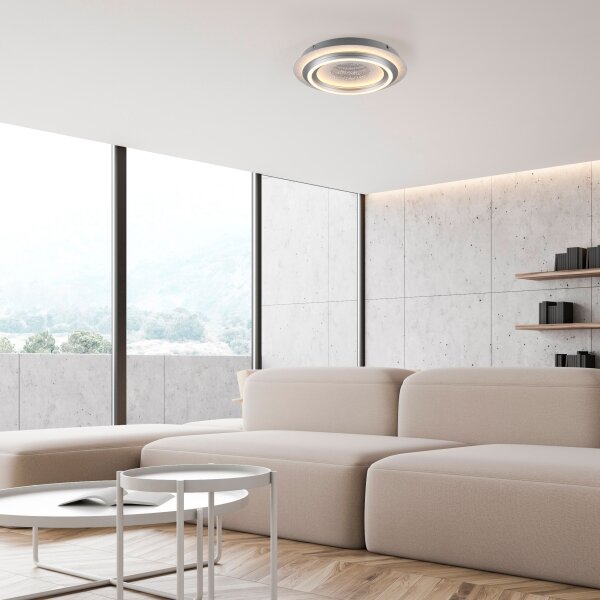 JUST LIGHT. 15089-21 - LED Stropní svítidlo CICHIO LED/36W/230V matný chrom