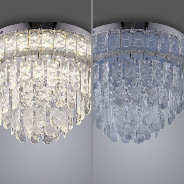JUST LIGHT. 15092-17 - LED Stropní svítidlo KULUNKA LED/33W/230V lesklý chrom